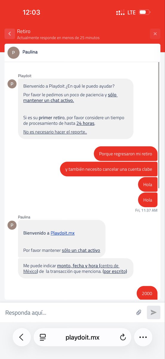 alejandro_gales's tweet photo. @playdoitmexico No puede ser que me tengan 1 hora en espera y me salgan con respuestas tan bizarras https://t.co/H48P9LOC3a