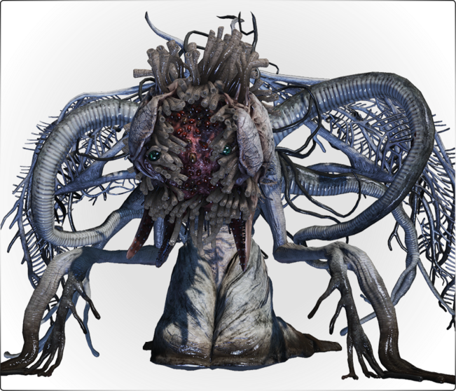 Despair2773's tweet photo. i've always loved the way ebrietas' face looks like a galaxy when it's just flesh and meat filled with eyeballs https://t.co/W9xsvQJ9BI