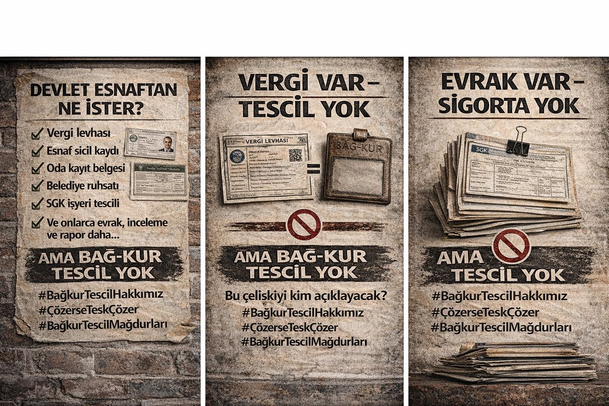 BagkurTescil73's tweet photo. @itaatetitaatgor @ntv @abakingurlek Esnafın geçmiş sigortalılık hakları yok sayıldıkça sosyal devlet ilkesi zedeleniyor. #AloAdalet #BağkurTescilMağdurları @Akparti
@MHP_Bilgi
@iyiparti
@herkesicinCHP
@B_Palandoken
@isikhanvedat
@BAGKURDERNEGI
@TBMMresmi https://t.co/CXGLP843FY