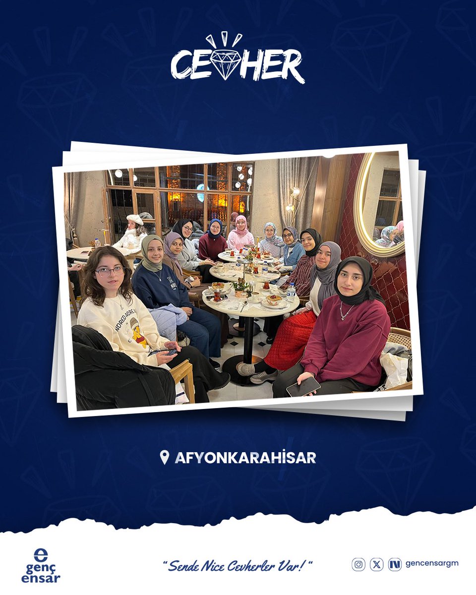 GencEnsarGM's tweet photo. Anadolu’daki CEVHER halkaları ile gerçekleştirdiğimiz buluşmalarımızda dönem sonuna geldik. Son derslerimizi de tamamlamanın heyecanını ve mutluluğunu yaşıyoruz! ✨💎

“Sende nice cevherler var!” mottosuyla bir araya gelen öğrencilerimiz, Anadolu’nun dört bir yanında kendi potansiyellerini keşfetme yolculuğunda önemli bir dönemi geride bıraktı. 🌟💪

Paylaşımın, ilhamın ve gelişimin merkezinde yer alan bu kıymetli buluşmalarda emeği geçen tüm hocalarımıza, öğrencilerimize ve katkı sunan herkese teşekkür ederiz.

#SendeNiceCevherlerVar #Cevher #GençEnsar