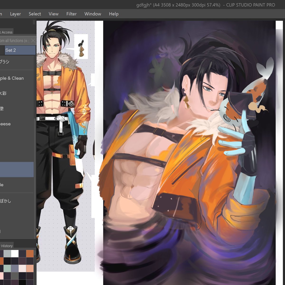 kaiserofstone's tweet photo. [WIP] oooohhh I dug up this ancient abandoned work I should get back to this #JosuijiArt https://t.co/iA4K4DSLGO