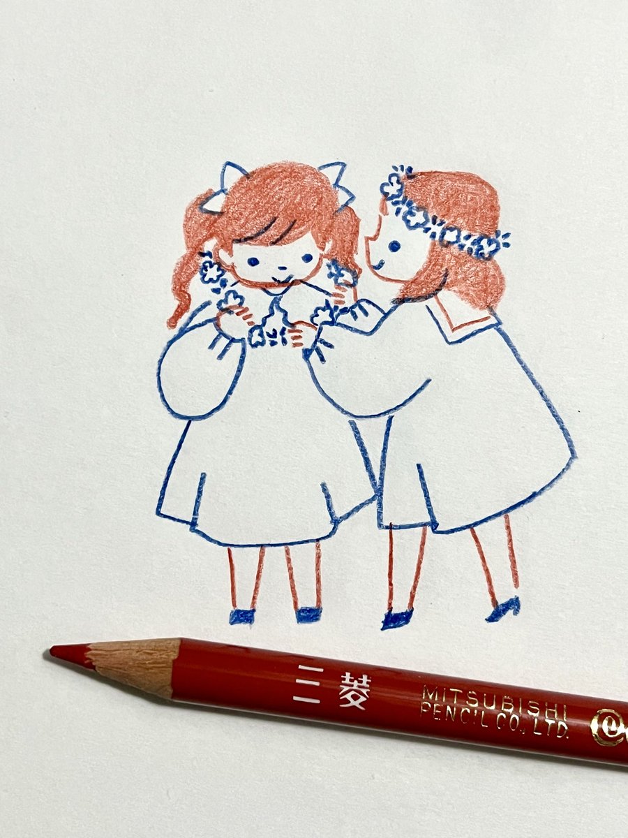 「赤青鉛筆で描いています」|ryukuのイラスト