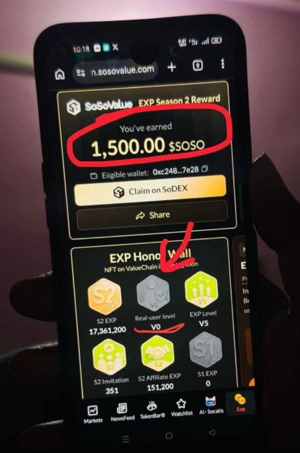 ukazer_'s tweet photo. Dear @SoSoValueCrypto  Team,

First, congratulations on the launch of the 
$SOSO
 EXP Season 2 Airdrop Claim.

However, I would like to express my concern regarding the distribution results and eligibility status assigned to many genuine community members. A significant number of active participants have been marked as "Ineligible," while others who consistently supported the project received extremely small allocations of only 5–10 
$SOSO
 tokens despite their substantial contributions.

Personally, I strongly believe this may not have been the intended outcome from the @SoSoValueCrypto  team. It appears there could be a technical issue, an error in the allocation algorithm, or a problem with the eligibility checker that affected the final results.

As someone who has actively supported @SoSoValueCrypto    across multiple social media platforms—not only on X but also through broader community engagement and content promotion—I was surprised to find that my efforts were not adequately reflected in the final allocation. I completed Real User Verification beyond the required threshold and accumulated hundreds of millions of EXP through consistent participation and support.

Many community members share similar experiences. Genuine users who invested significant time and effort into growing the ecosystem now feel overlooked by the current distribution outcome.

Therefore, we respectfully request:

1. An urgent review of the eligibility and allocation system.

2. A transparent explanation of the distribution methodology.

3. A reassessment of accounts that may have been incorrectly flagged as ineligible.

4. Consideration of a fair redistribution or adjustment process for affected genuine participants.

The strength of any Web3 project lies in the trust and dedication of its community. We believe SoSoValue values its supporters and will carefully investigate these concerns to ensure fairness and transparency.

We appreciate your time and look forward to your response and a thorough review of this matter.

Sincerely,

A Concerned Community Supporter
 thanks to @AminuCryptoLabs