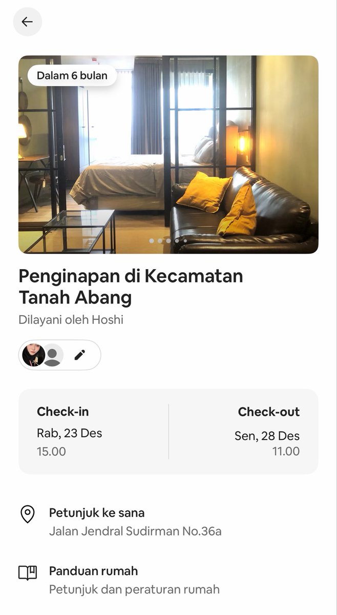 bllmoonjin's tweet photo. Halo ARMY yang nonton di GBK aku lagi cari temen sharing apart 2.3jt/pax dan aku butuh 1 orang fasilitas lengkap kamar tidur 1 mini kitchen kamar mandi 1. aku nginap mulai dari 23-28 (5malam) yang berminat bisa dm aku bagi kalian dom malang bisa berangkat bareng aku ya https://t.co/RVScWGnYV1