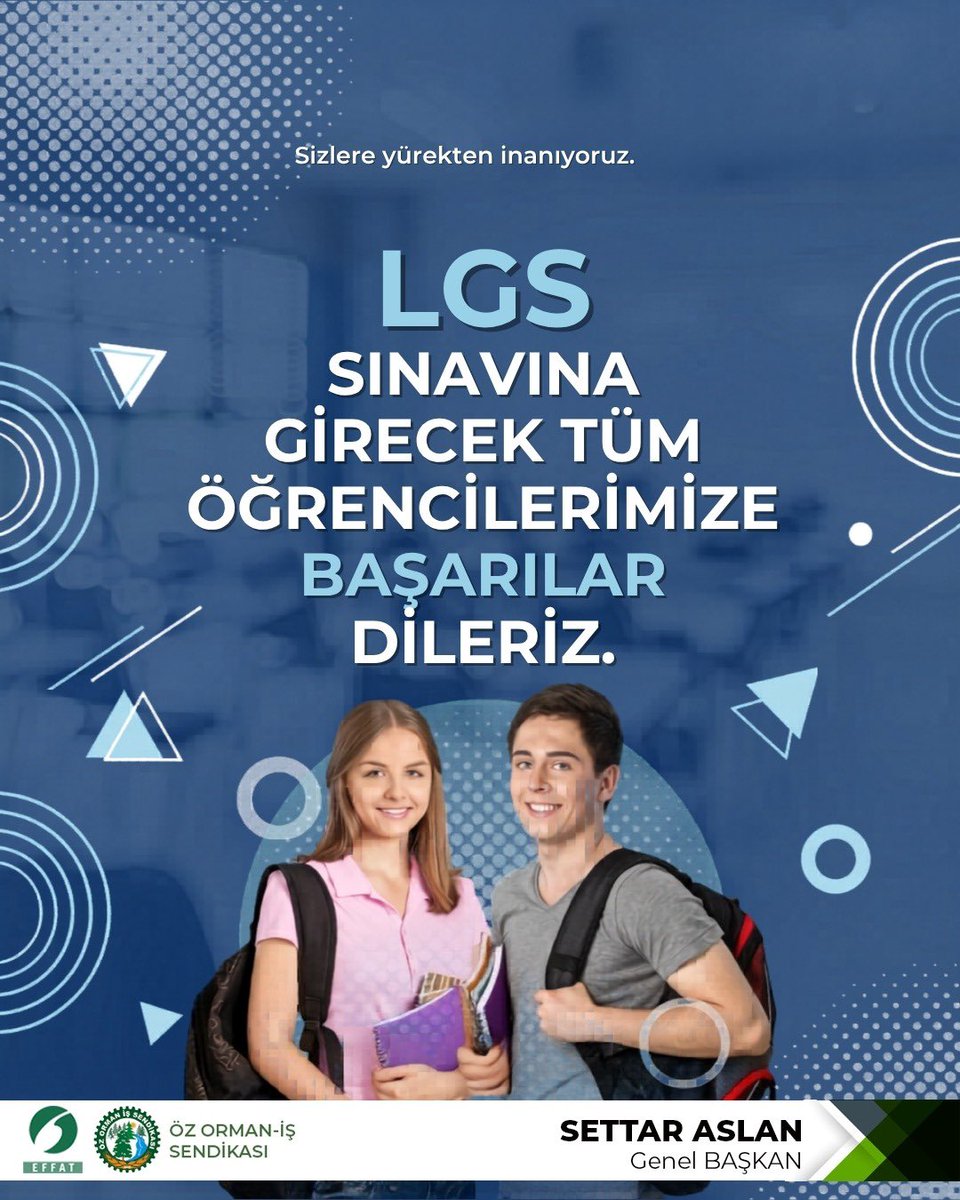 settaraslan's tweet photo. Sevgili Öğrenciler,

Aylar süren emeğinizin karşılığını alma zamanı geldi. Kendinize güvenin, sakin olun ve elinizden gelenin en iyisini yapın.

LGS’ye girecek tüm öğrencilerimize başarılar diliyor, emeklerinin karşılığını almalarını temenni ediyorum.

Yolunuz açık, başarılarınız daim olsun.