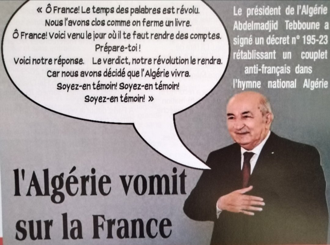 RogerRuizo's tweet photo. @gauchecaca @M75Sylvie Bravo. Ils veulent venir dans nos mairies et chanter leur hymne national qui insulte la France et les Français. https://t.co/PAd8ZnwuVm