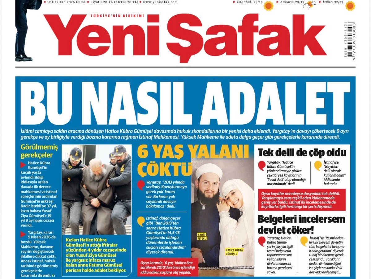 Masumbayraktarr's tweet photo. Yusuf Ziya Gümüşel hocamız için beraat istiyoruz.

Bu haksız uygulama artık son bulmalı.

6 yaşında evlendirildi iftirası atan azgın azınlık ve yeşil feministlerin etkisinde kalınmamalı.

#YusufZiyaHocayaAdalet https://t.co/d7o8JOR9ie
