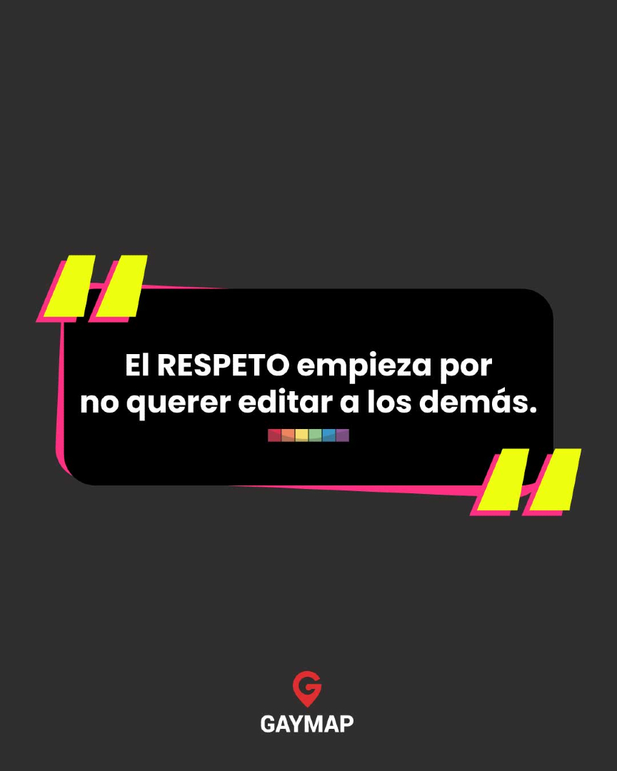 the_gaymap's tweet photo. El prejuicio es intentar editar el mundo a nuestra medida. En GAYMAP apostamos por la libertad: que cada uno elija su frecuencia, sin filtros. ¿Crees que hemos aprendido a respetar la identidad ajena? 🏳️‍🌈✨ #GAYMAP #Respeto #Libertad #Autenticidad https://t.co/D2kqnj8mEX