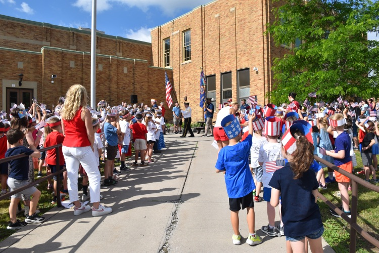 HFLLima's tweet photo. A special day at Lima Primary! Students participated in our Flag Day Assembly and then welcomed families for our annual Teddy Bear Picnic. Thank you to our families and staff for helping to create meaningful memories! #WEareHFL https://t.co/U9zN0RnZnW