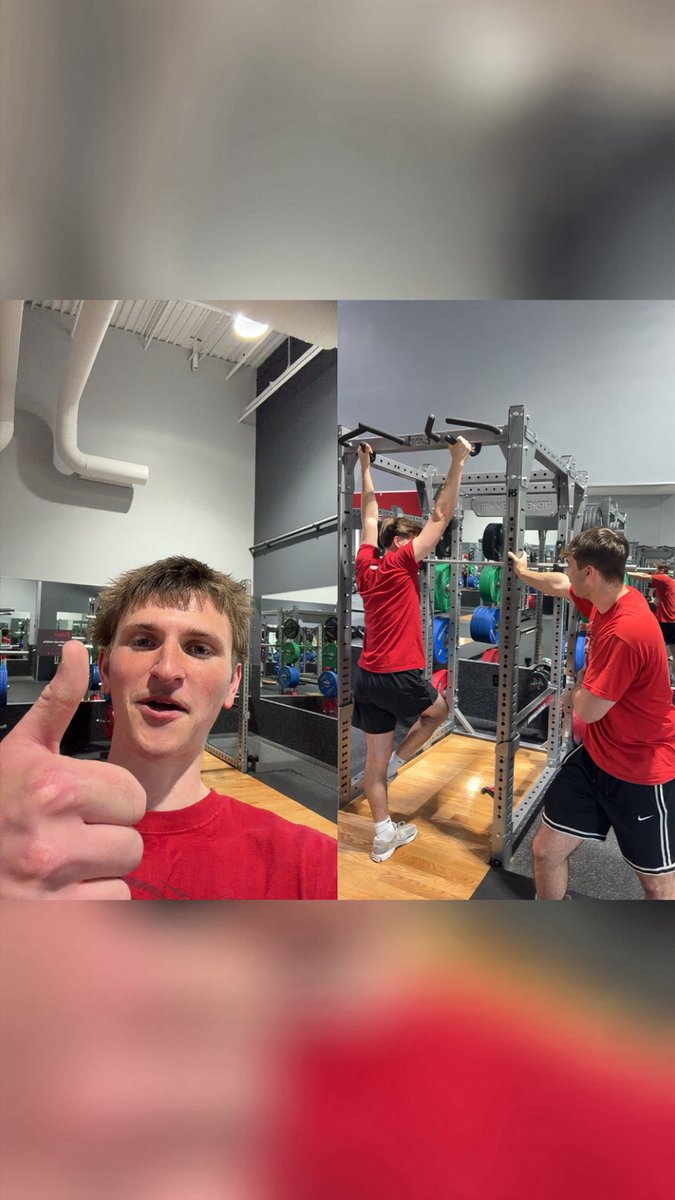 littlechudman's tweet photo. Yes ladies I am back in the gym with the #redgang 💪😎 #strong https://t.co/yGLwaV6dsv