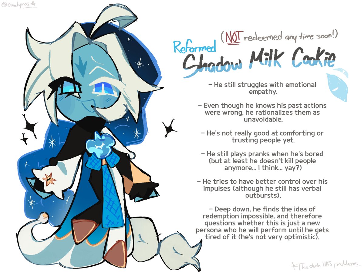 caelyros's tweet photo. Reformed Shamil slop, feel free to correct me if you want to ^^ #shadowmilkcookie #cookierunkingdomfanart https://t.co/Cp1LBgomGx