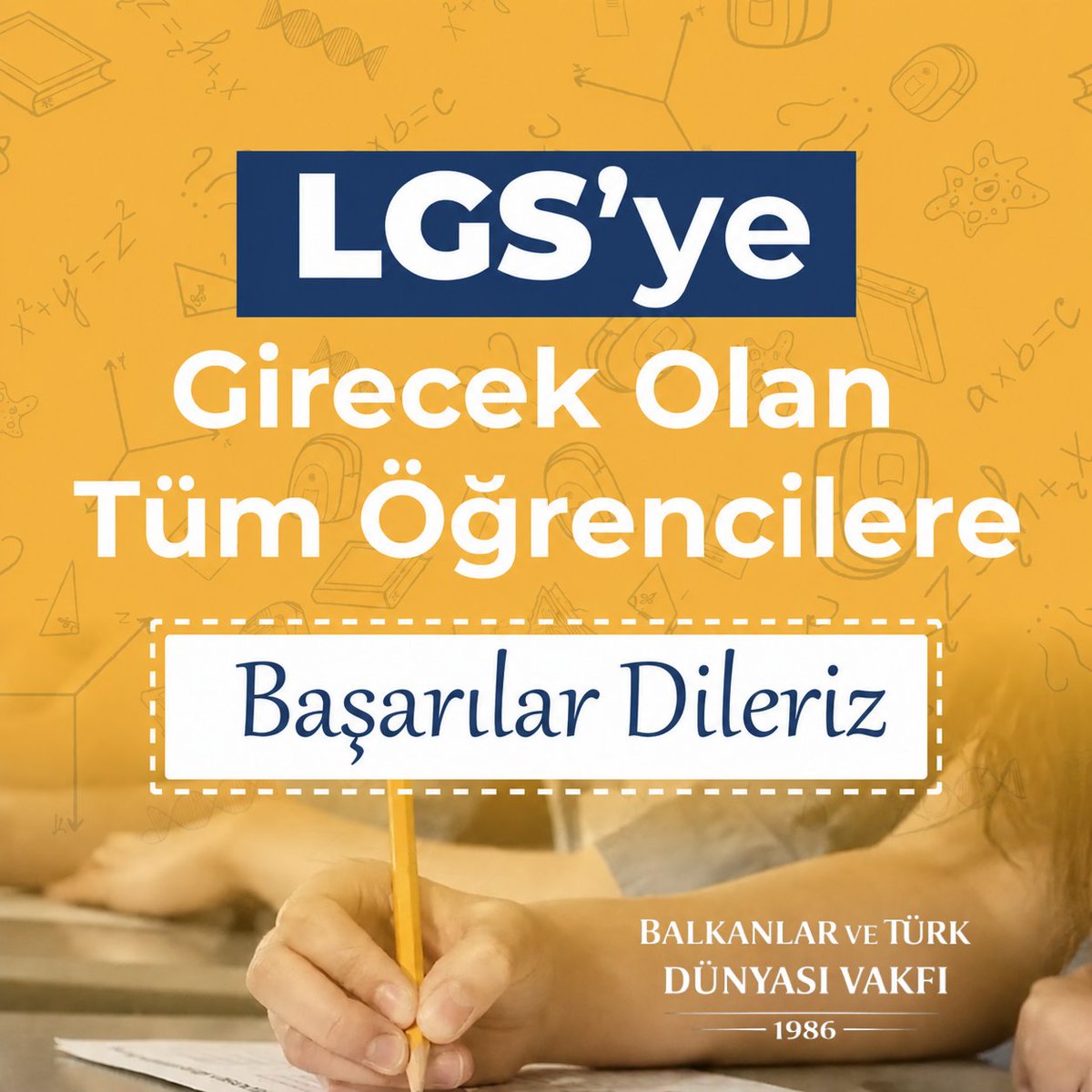 btv1986_'s tweet photo. LGS sınavına girecek tüm öğrencilerimize başarılar diliyoruz.
#Lgs https://t.co/7G5aQa8gU2