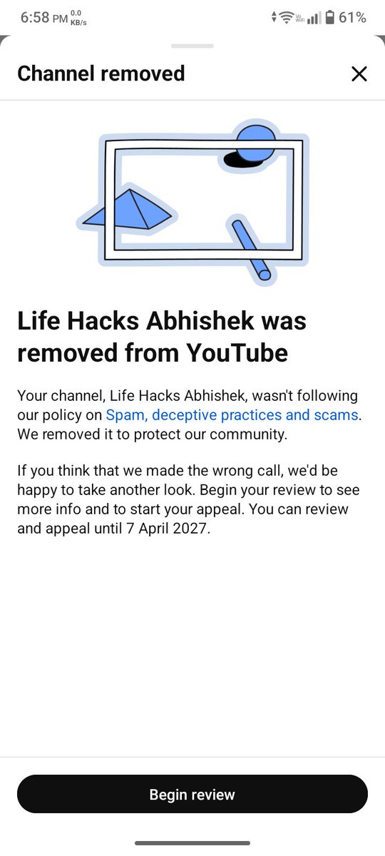 AbhishekGa74545's tweet photo. Dear @YouTube @TeamYouTube Today is  Day 67,  I kindly request that my appeal be reviewed by a human and not be ignored repeatedly as I have not committed any violations. 
Channel URL: 
https://t.co/cn9y4lO70w https://t.co/OkZUKDbePs