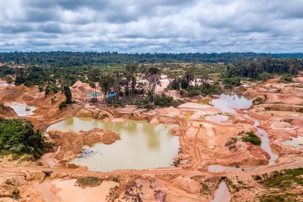 codiguillos's tweet photo. El daño al medio ambiente que está haciendo la minería ilegal en Venezuela es irreparable.

Lo que me sorprende es que ni Greta ni Ruffalo ni todos esos ecologistas indignados ha dicho una sola palabra sobre este ecocidio en el Amazonas. https://t.co/sEXgFa8Un5