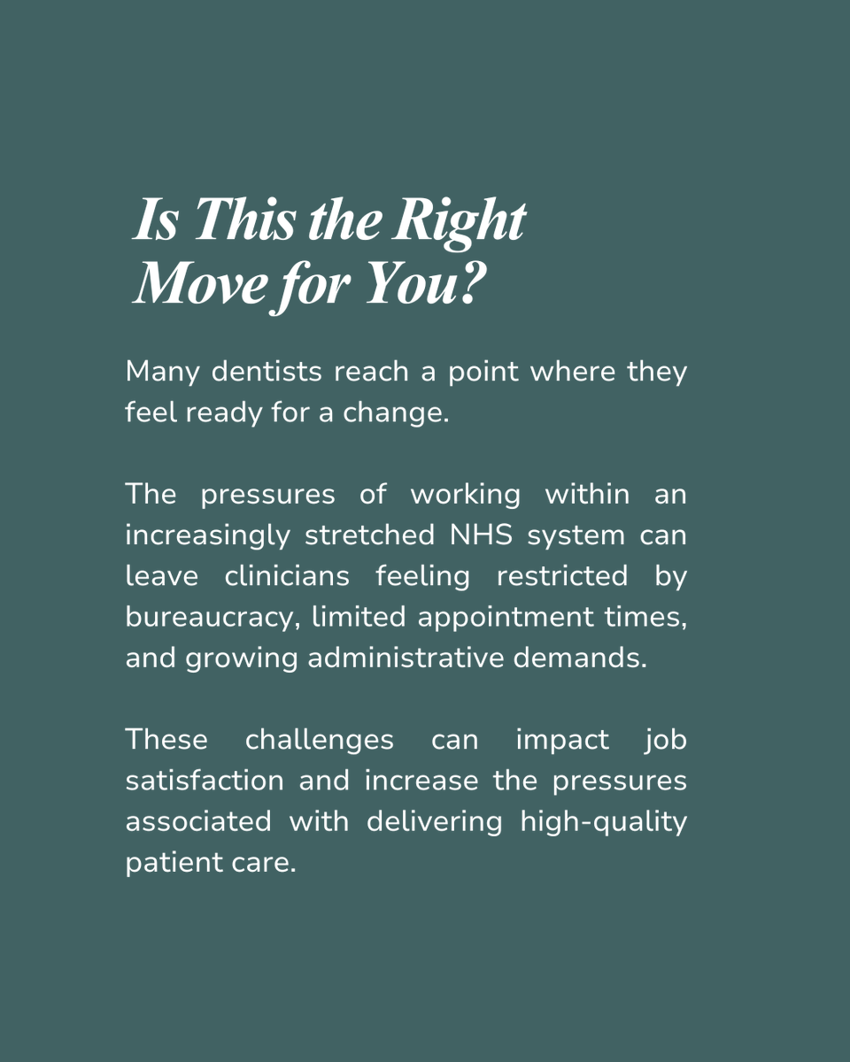 PFDGroup's tweet photo. Thinking about moving from NHS dentistry into private practice? 👀

Download our free guides to learn more about the transition from #NHS to #privatepractice and discover how the right support can help you thrive: https://t.co/BIkNQ6LIv2 https://t.co/nY7ko17MFX