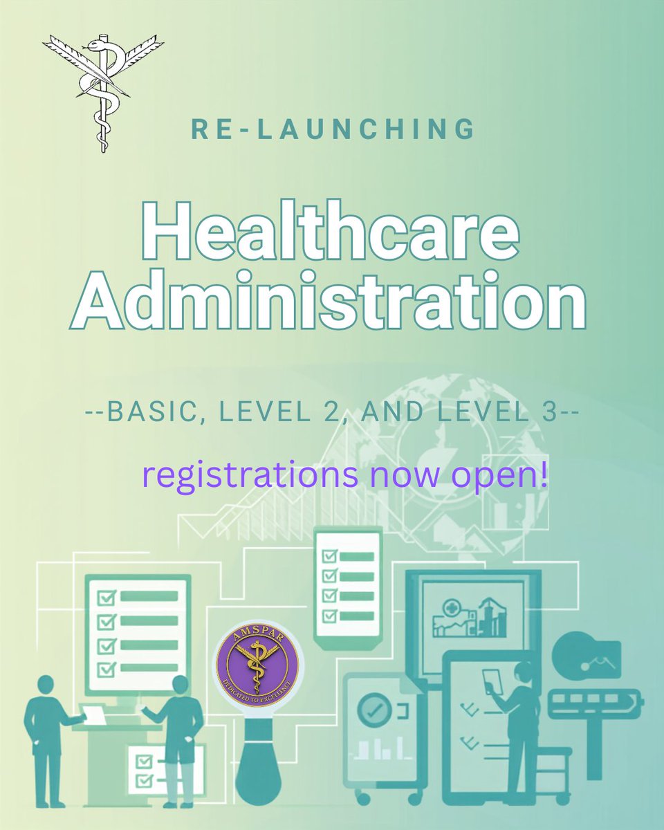 AMSPARUK's tweet photo. ✨ Ready to level up your healthcare career?

Healthcare Administration courses are BACK! 🚀

Choose from:
🔹 Basic
🔹 Level 2
🔹 Level 3
Whether you're new to the profession or looking to progress, now's the time to invest in you.

📝 Register now https://t.co/MGYGiFM7pf