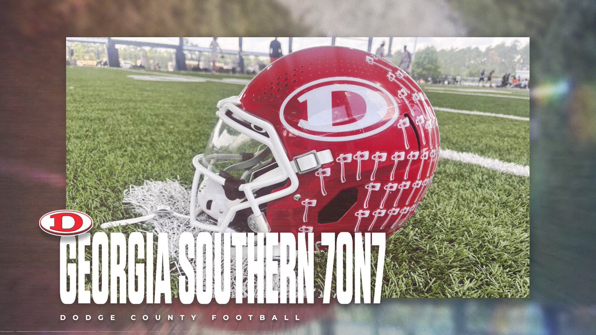 DODGEFOOTBALL's tweet photo. Great day of competition at the Georgia Southern 7-on-7. The Indians finished 3-2 on the day, continuing to grow, compete, and improve. Proud of the effort and energy our guys brought all day. #DodgeCountyFootball #F1N1SH https://t.co/OTyyxNmSfK