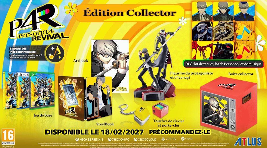 hamsterjoueur's tweet photo. Persona 4 Revival édition collector en préco chez fnac à 279.99€

PS5 ➡️ https://t.co/3HyFvKDv4s
Xbox Series X ➡️ https://t.co/Bxh5kJOllN

Sinon, à 249.99€ chez MM et amazon ➡️ https://t.co/Ol5A1IAjqp

Les offres du jour ➡️ https://t.co/0rvnvRXPdN https://t.co/vmqXXV43Da