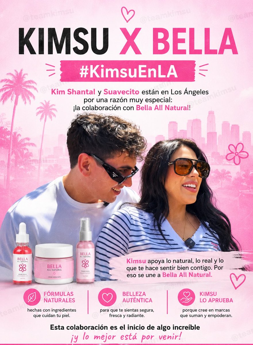 TeamKimsu's tweet photo. Hoy apoyamos con mucho cariño esta colaboración. 📢

Sigamos compartiendo, comentando y usando los hashtags para demostrar todo nuestro apoyo a este gran proyecto. 📸

Porque cuando se trata de apoyar a nuestros favoritos, siempre estamos presentes. 🌟

Kimsu X Bella
#KimsuEnLA https://t.co/mcJIsfE3Cg