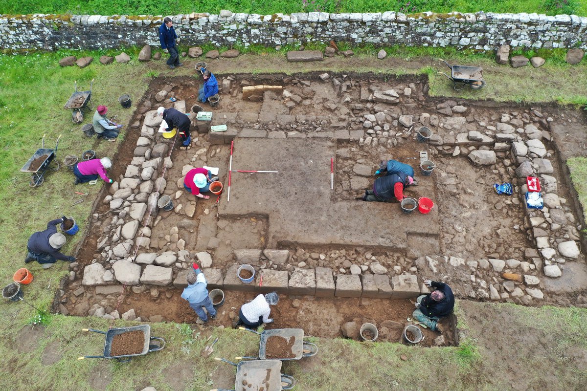 Altogether_Arch's tweet photo. Brignall Day 12: Thanks to all locals for their help, visits, interest and scones! Last full dig day tomorrow,  please visit if you can. @ArchandArch @CBA_Yorkshire @DiggerSteveB @OurDoePark @PurpleFluorspar @still_trowles @spe_ny @ArcDurham @DavidPetts1 @archaeology_s https://t.co/YBUNLJO2ek