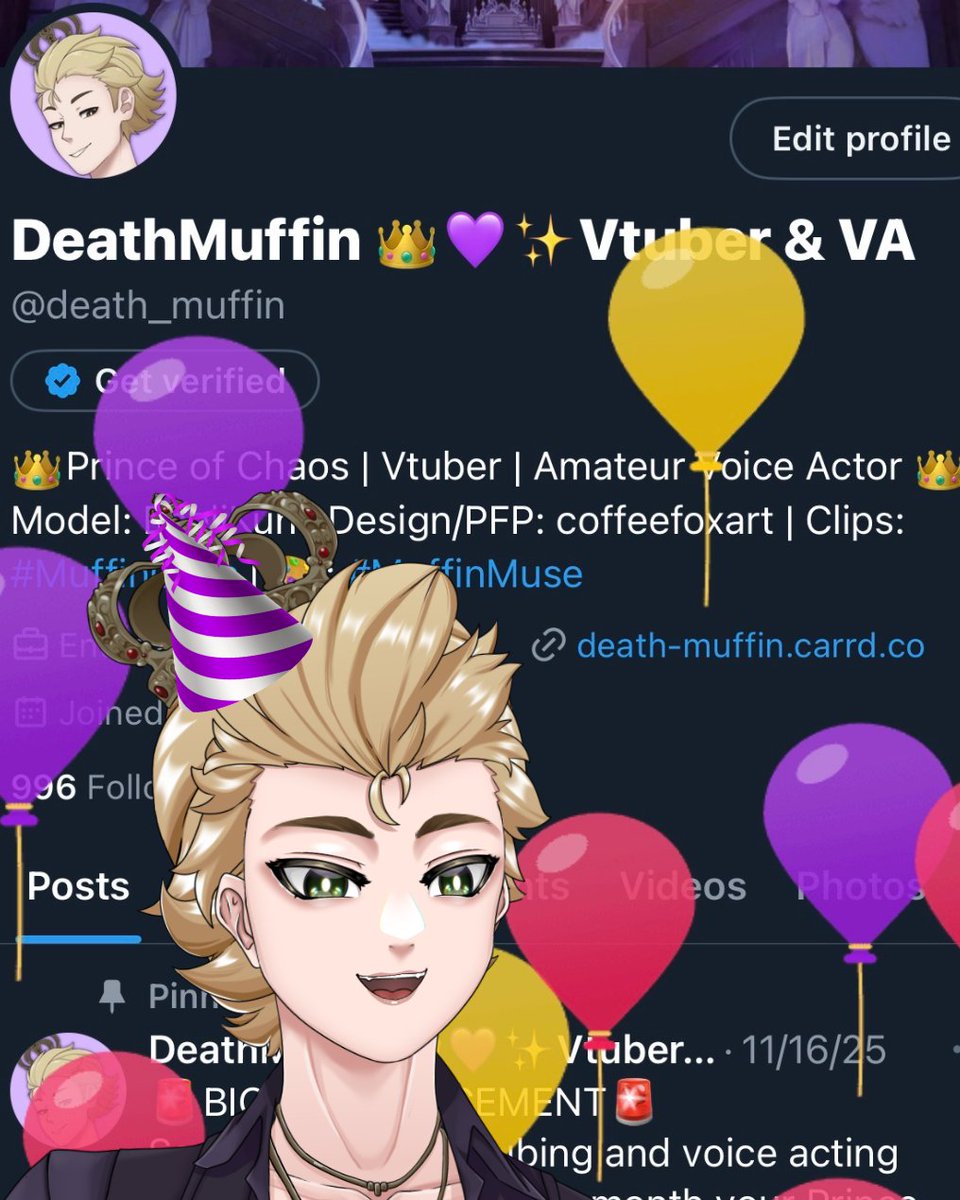 DeathMuffin 👑💜✨Vtuber & VA tweet media