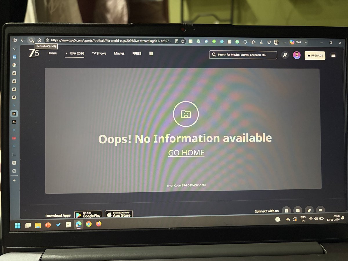 IamRohitttttt's tweet photo. Very big scam in the name of FIFA 2026 viewership rights! @enterprises_zee  fooled people by force selling a 799 plan for 3 months in the name of FIFA. And even though people bought it, they are made to watch SD quality videos in 2026. 
#fifa #zee5 https://t.co/4XHeVXMmj0