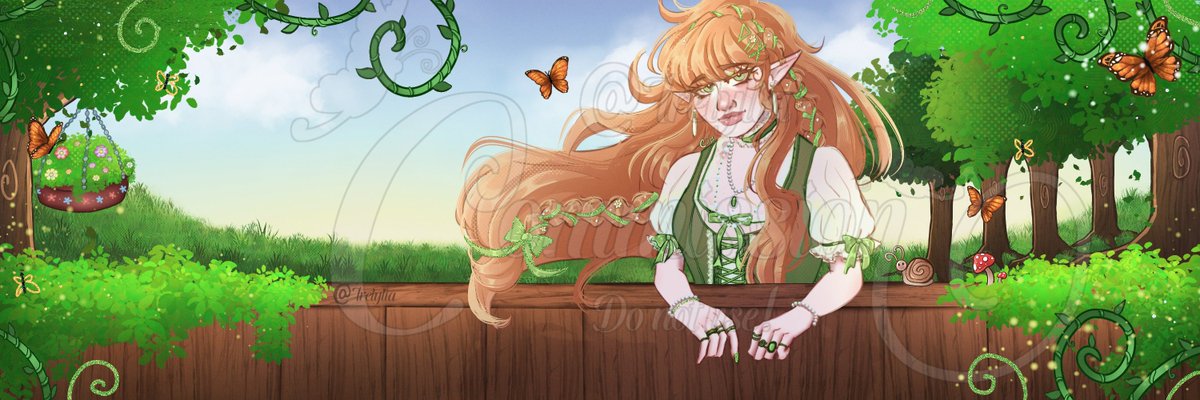 demoonniac's tweet photo. Banner commish for @LadyMysteries_  <3

#commission https://t.co/Xy446MWqth