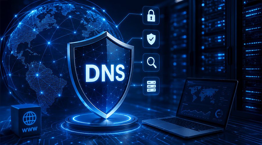 Certsuperior's tweet photo. 🌐 Un problema en el DNS puede dejar fuera de línea sitios, correos y servicios críticos en cuestión de minutos.

Revisa el artículo y conoce qué prácticas ayudan a mantener un DNS más seguro.

https://t.co/rg6Kr5Itdy https://t.co/7bEnopg95t