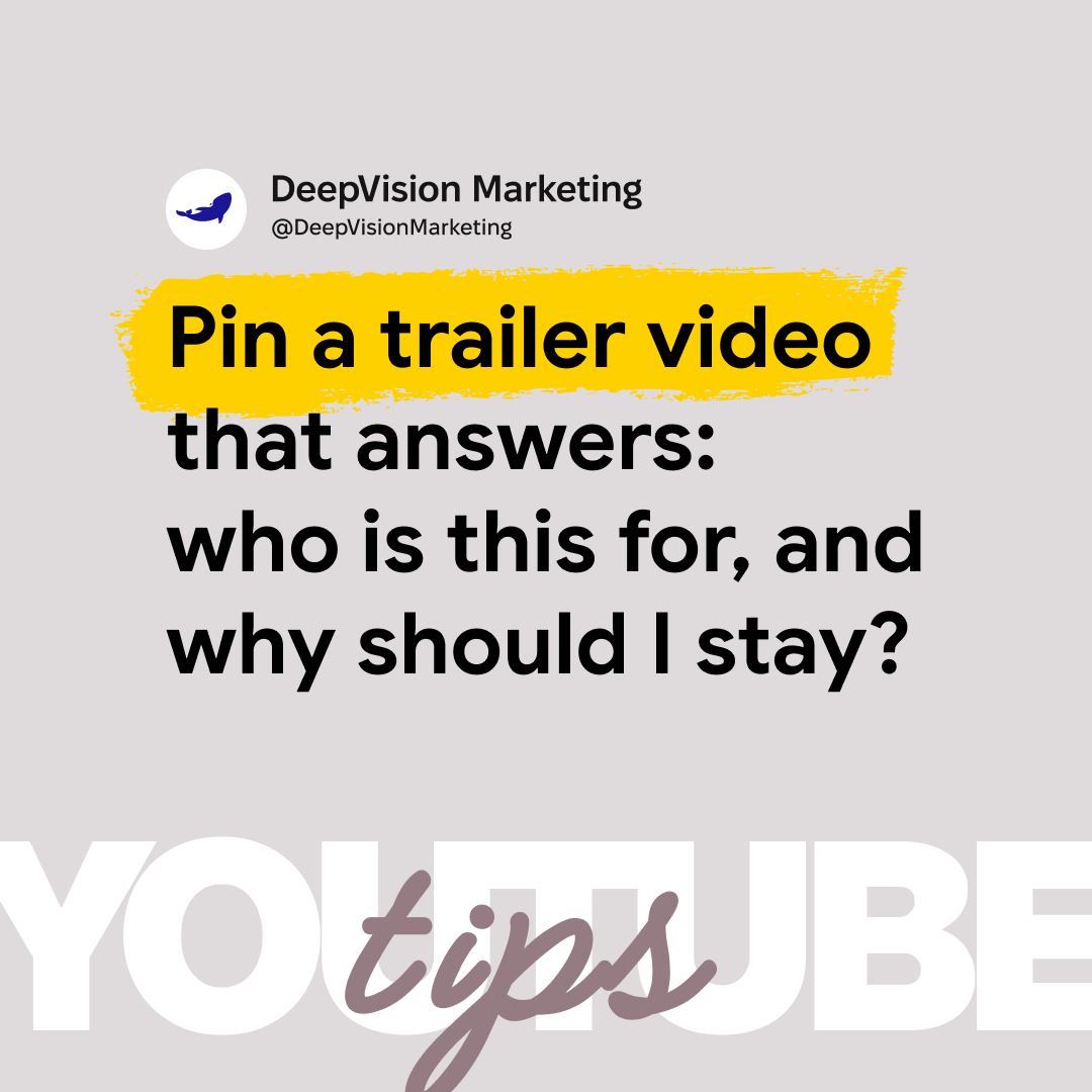 lisovsky's tweet photo. Most people land on your channel and leave in 3 seconds. Not because your content is bad. Because they have no idea what they just walked into.

A pinned trailer fixes that. One short video does two jobs:
1. Telling the right people, "yep, this is for you"
2. Giving them .... https://t.co/Xqf769qSq2