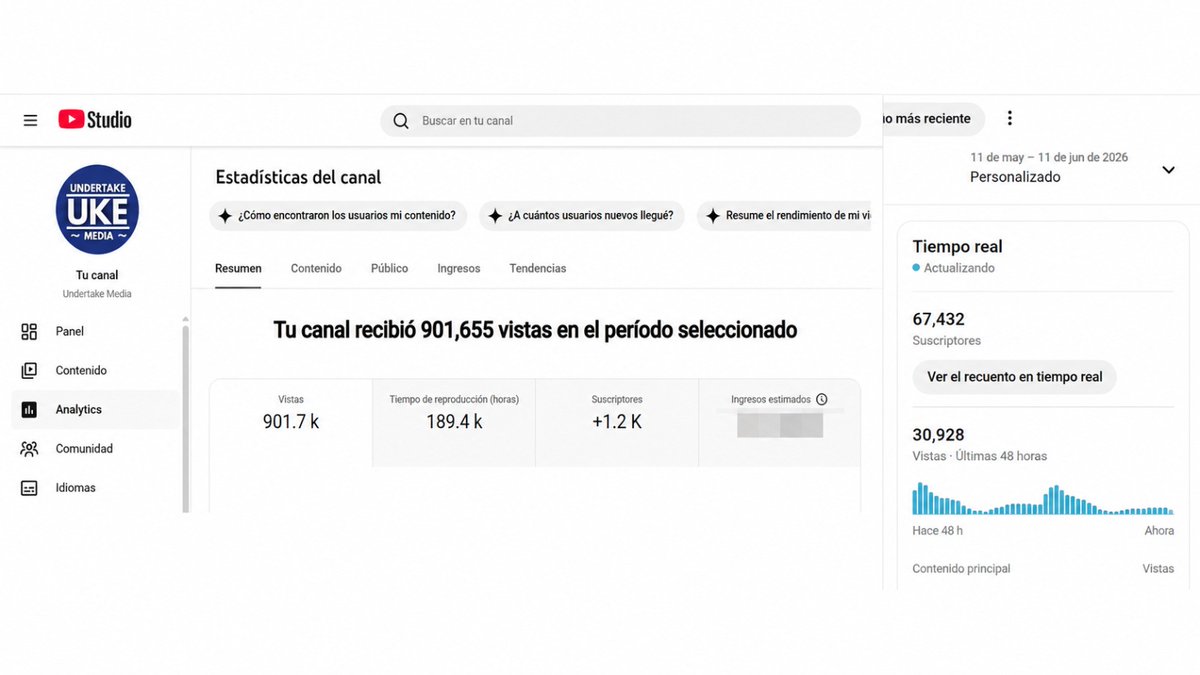 HLQP_'s tweet photo. ⚡️ SIN NADA QUE OCULTAR

⚡️SIEMPRE TRANSPARENTES

⚡️ SIN ADULTERAR NI PAGAR POR NADA

⚡️ EXPONIENDO LO INTERNO DE @Undertake_Media y @HLQP_ 

⚡️ CANAL 100% ORGÁNICO 

✔️ DEL 11/5 AL 11/6

✔️ MÁS DE 900K EN VISTAS Y 1.2K DE NUEVOS SUSCRIPTORES 

😉 ¡EL CANAL DE STREAMING URUGUAYO! https://t.co/4ENQowXI1O