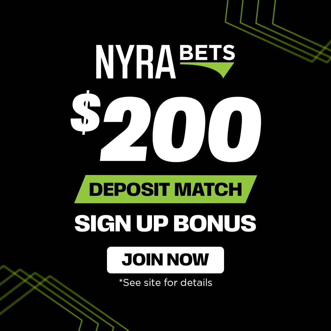 NYRABets's tweet photo. 💰 $200 sign up bonus for new players! Bet the horse races from Saratoga and 300+ tracks nationwide, all summer and start winning today.