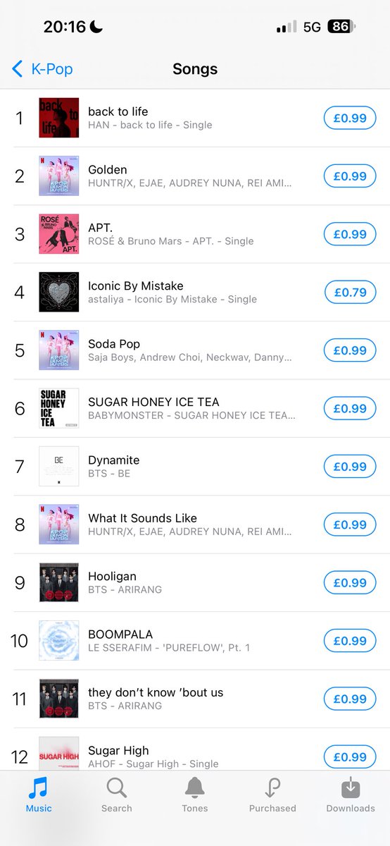 devonx124's tweet photo. Hans number one on the kpop chart in the UK 🥰 https://t.co/6FGOezxKLx