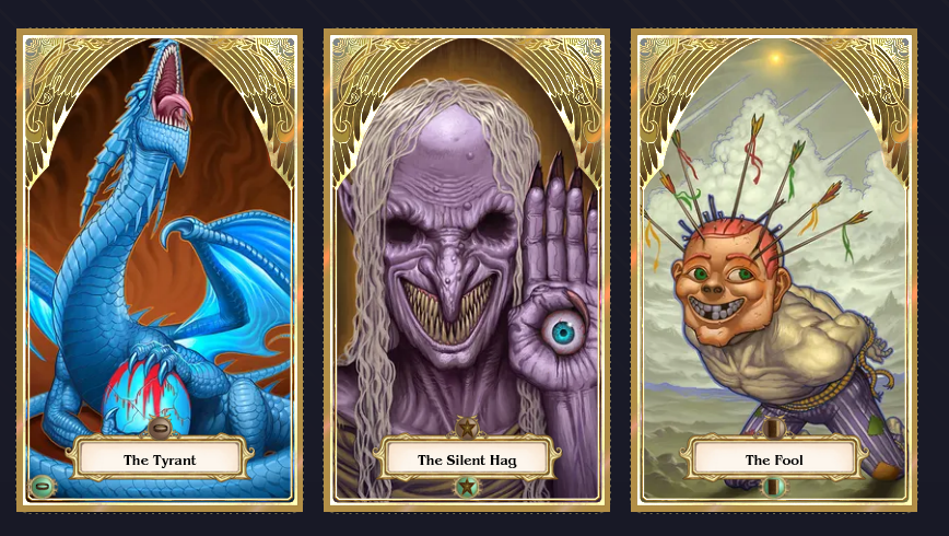 DemiplaneRPG's tweet photo. If you drew this for your players this weekend wyd? 👀

Check out the Harrow deck here: https://t.co/mXLx1UbWQW https://t.co/G8Tb7uyvhv