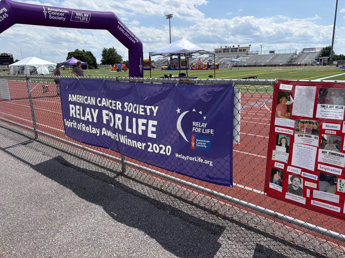 babarr24's tweet photo. Lancaster’s 33rd annual Relay for Life is underway at Conestoga Valley High School! Time to cheer on cancer survivors, caregivers and their families. And  time to support the American Cancer Society in the fight against cancer. @RelayForLife 
#americancancersociety https://t.co/KVf7IPOs7P