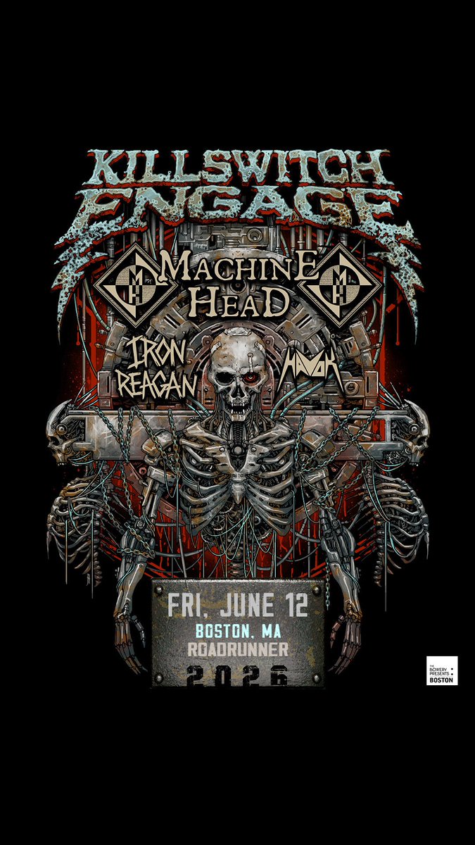 roadrunnerbos's tweet photo. TONIGHT: Killswitch Engage with Machine Head, Iron Reagan, Havok

Doors at 5:30pm // Show at 6:30pm

Tickets are available online or at the doors🎫🎫>>>https://t.co/X3nUtaHplh https://t.co/zZrW57KhEq