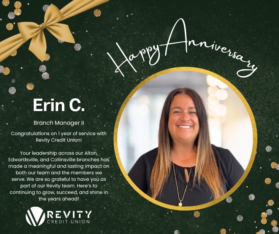 Revity_CU's tweet photo. Congratulations on 1 year of service with Revity Credit Union! https://t.co/ha7fAc6MX8