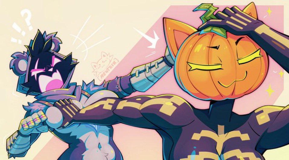 NoOneieo's tweet photo. Silly duo 

#RTL #RavenTeamLeader #SPICE #Fortnite #furry https://t.co/oYd4BQR8va