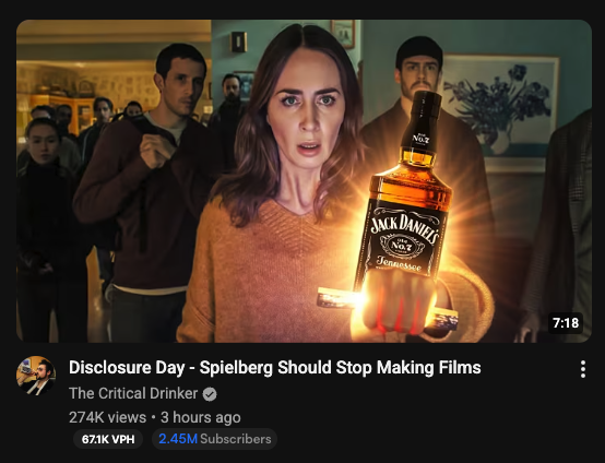 griffschiller's tweet photo. And I think Critical Drinker should stop making videos! https://t.co/n7TW8Detmv