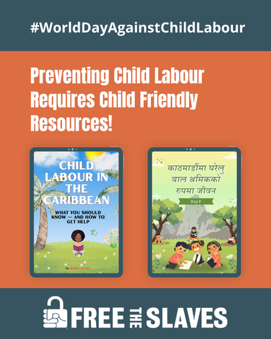 FreetheSlaves's tweet photo. Ending child labor means making sure children have the information they need to recognize exploitation and seek help. On #WorldDayAgainstChildLabor, @FreetheSlaves is proud to share child-friendly resources on child labor in the Caribbean.

https://t.co/QnTsHAVxKy https://t.co/hBZZLIkhqG
