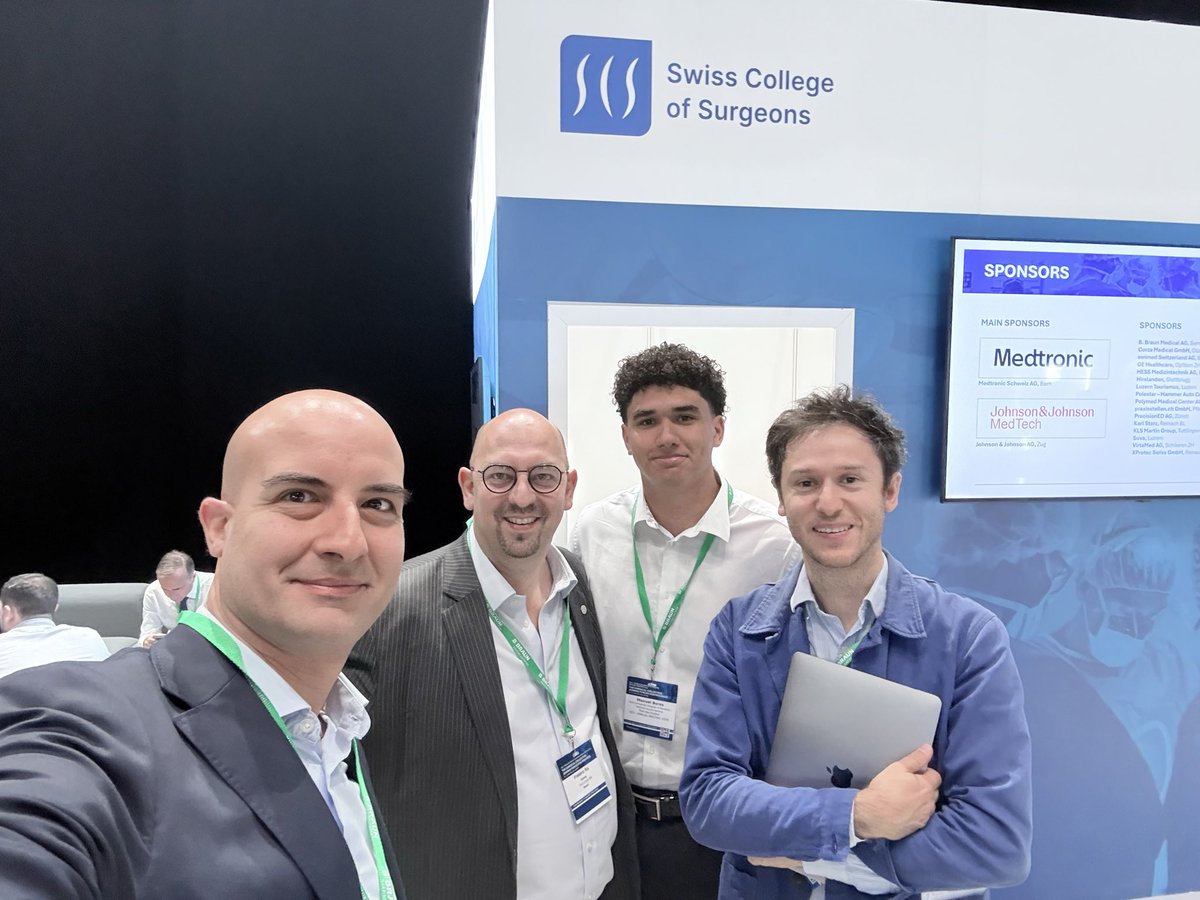 crscarpa's tweet photo. A great surgical week!
Thanks to Ris &amp; Amram for the invitation to the 7th oncosexoprocto Symposium, then on to the Swiss Congress of Surgery, always a pleasure to learn among high-quality peers. Proud that our department shared its experience there. Thanks to Didisheim &amp; Paroz https://t.co/uzIcW4q9in