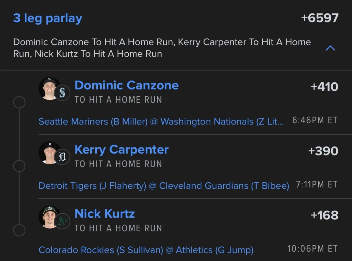 KazuPicks's tweet photo. 🚀6/12 MLB HOMERUNS (+6,597)  
.01U MAX              

Best player homers for today https://t.co/0h1EPboFoM