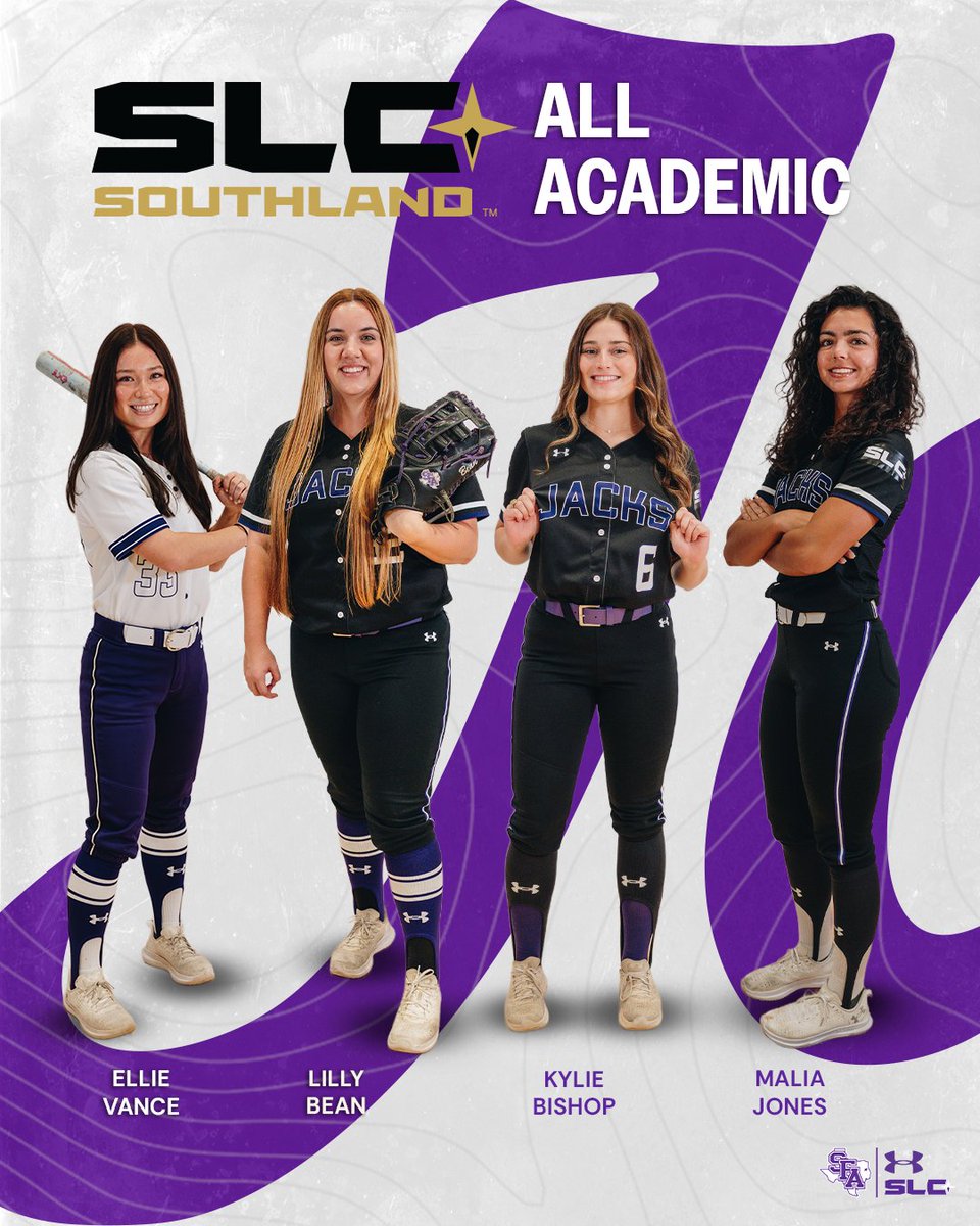 sfa_softball's tweet photo. Hit the books and the bases 🤓

Congratulations to our Lumberjacks for earning a spot on the Southland All-Academic Team! 📚🥎

#AxeEm https://t.co/KBKQhh3St0