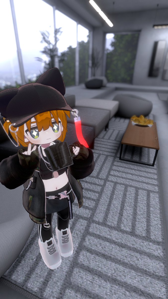 Ncrasher's tweet photo. おはんよ～
お休みの日にしては早起きしてご機嫌のキプ置いときます
（なお、おはツイとるのに時間を溶かした模様）

#VRChat #Kipfel3D #おはツイ https://t.co/4EDM4FgeO1