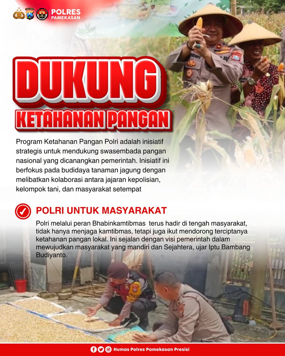 Mahrs_ali's tweet photo. *#Swasembadapangan #swassembadajagung #polisicintapetani #astacitapresiden* https://t.co/o0hNpXpUlZ