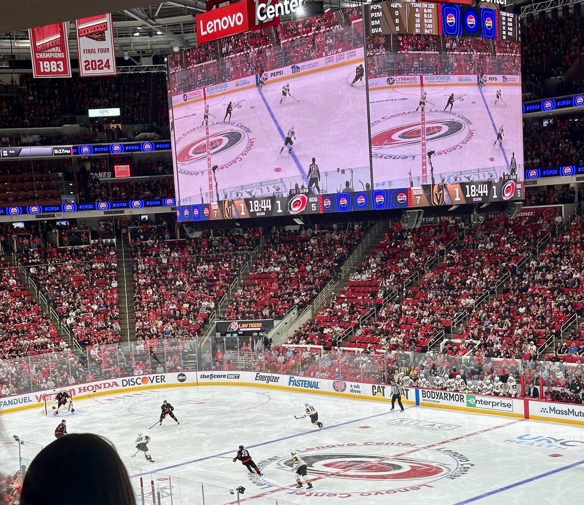 LukeFarleyNC's tweet photo. @Canes, don’t take this the wrong way. Game 5 was an incredible experience, but I don’t wanna see y’all play again in Raleigh until next season. #Canesin6 #BringItHome https://t.co/zeKy1DzfVL