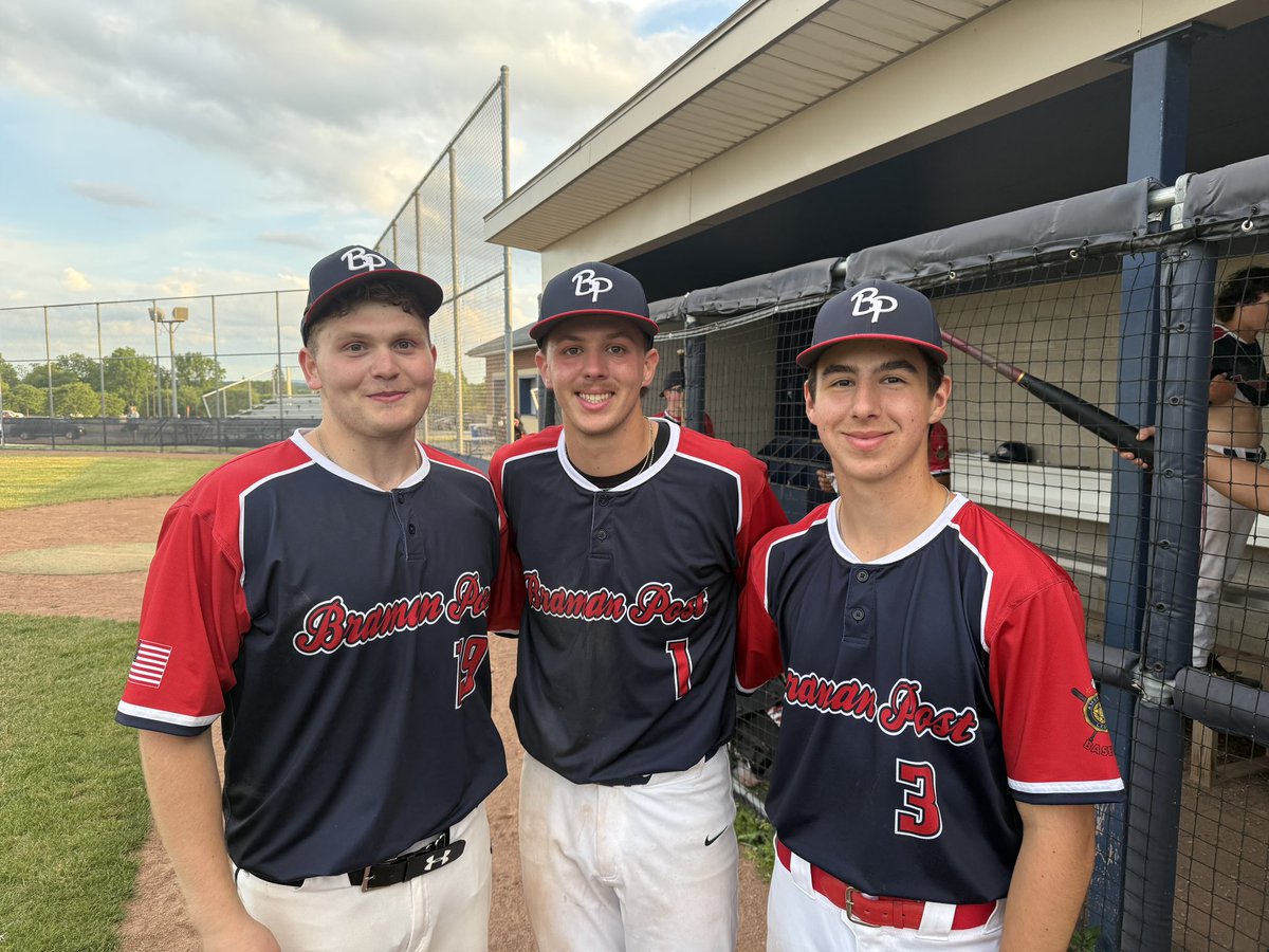 MCLegionBSBL's tweet photo. The @LiquidSportsLab Players of the Game in Braman Post’s W over @JC931Baseball 

@Joey_beans04, 2 for 3 w/ a 💣

@Ejohnson005 the @hobart_baseball commit went 2 for 4 w/ a 💣

@domdenecke, 6 IP, 4H, 3R, 6K’s

@PickinSplinters 
@RocNYBaseball https://t.co/WYE4kqpJdP