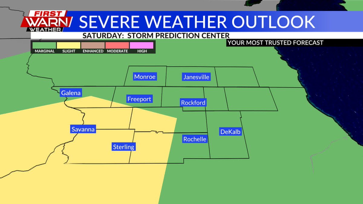 FirstWarnWX's tweet photo. Scattered thunderstorms will be possible tomorrow, primarily after 3-4PM. Breezy Southwest winds will work to bring in moisture ahead of a cold front, which will initiate those storms. A few may be strong to severe with some instances of damaging winds and large hail possible. https://t.co/rqGFF8Z5sW