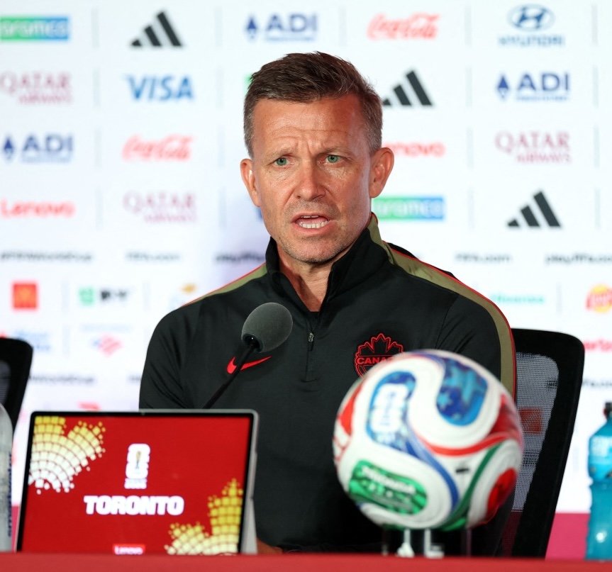 TrollFootball's tweet photo. Jesse Marsch (Canada coach): 'We couldn't win because we were playing against 2 countries… Bosnia and Herzegovina.' https://t.co/pm4xbHwbYF