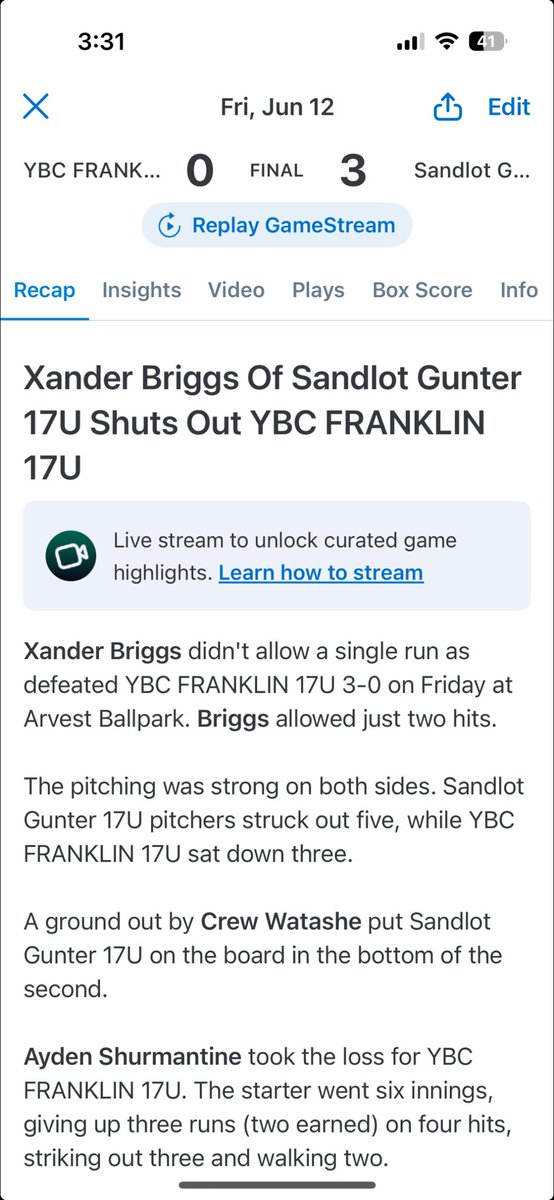 XanderBriggs32's tweet photo. Outing in Arkansas today at chad wolf classic @DeanWilsonBIX @BixbyHSBaseball @Sandlot_Tulsa https://t.co/RbtRXE1ctv