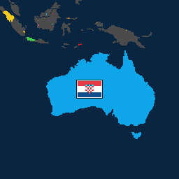 PixelAnnexGame's tweet photo. 🏴 #Croatia planted the flag on #AshmoreandCartierIs. The cartographers are crying. https://t.co/ZKwDnUG00V #PixelAnnex https://t.co/tOSblE4dIb